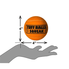 PETSPORT Tuff Ball Squeak Giant 4" 1pk