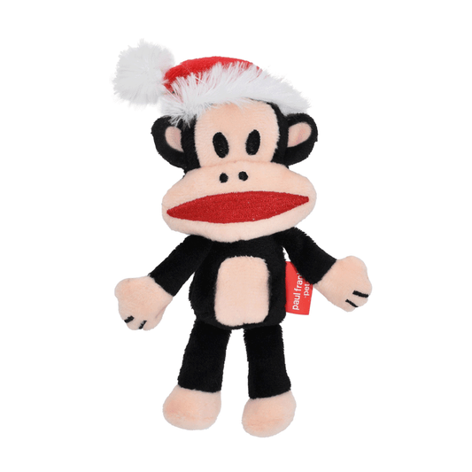 MULTIPET Holiday Paul Frank Julius مع قبعة سانتا 6 بوصات