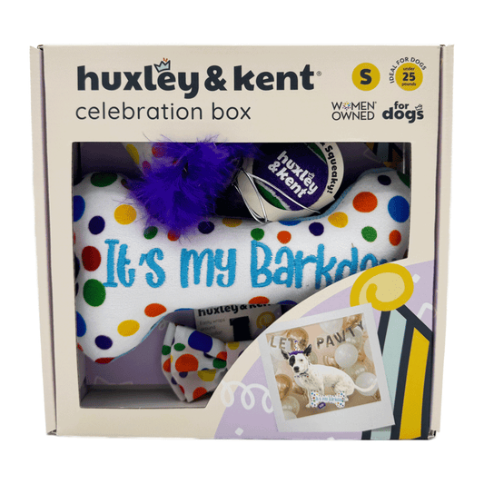 صندوق احتفال الكلاب من HUXLEY & KENT، عيد ميلاد سعيد للكلاب