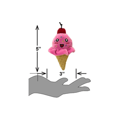 PETSPORT Tiny Tots Foodies Ice Cream Strawberry 5"