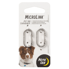 NITE IZE MicroLink Pet Tag Carabiner 2pk