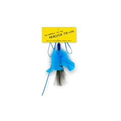 VEE ENTERPRISES PURRfect Peacock Feather Tie-On