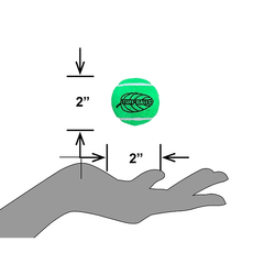 PETSPORT Tuff Balls Mint Jr. 1.8" 2pk