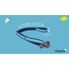 أجراس تدريب مرحاض الكلاب من COACHI باللون الأزرق الداكن/الأزرق الفاتح