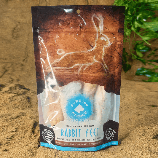 *FUREVER FIERCE Rabbit Feet 6ct Bag