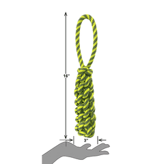 PETSPORT Twisted Chews Floating Rope Bumper 15.5"