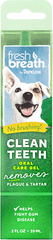 TROPICLEAN FreshBreath No Brush Clean Teeth Oral Care Gel 2oz
