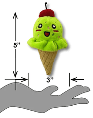 PETSPORT Tiny Tots Foodies Ice Cream Mint 5"