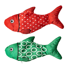 لعبة سمكة النعناع البري من ETHICAL/SPOT Holiday Flippin Fish 11.5 بوصة