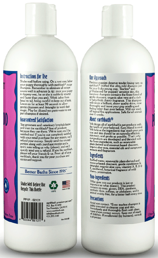 EARTHBATH Ultra-Mild Puppy Shampoo Wild Cherry 16oz