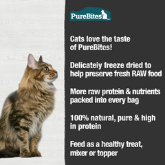 PURE BITES Cat Treats Freeze Dried Minnow 1.09oz