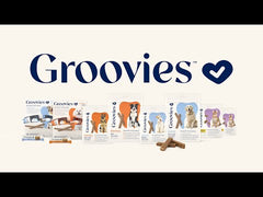 GROOVIES Senior Dog Dental Chews Gravity Box Large 18ct