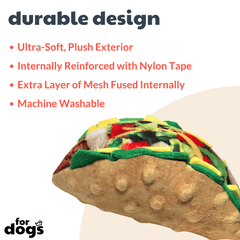 HUXLEY & KENT Dog Power Plush Taco Tuesday L