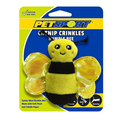 PETSPORT Catnip Crinkles - Bumble Bee 4.5"