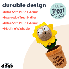 HUXLEY & KENT Dog Seek 'n Treat Sunflower Pawt L