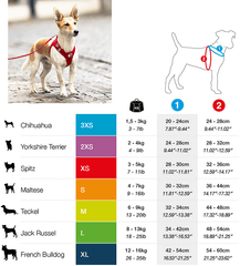 *CURLI Vest Harness Fuchsia 3XS