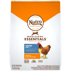 Nutro Products Indoor Senior Chicken and Whole Brown Rice Recipe Cat Food 14 Lb