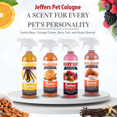 Jeffers Cologne with Coat Conditioner for Dogs & Cats, 16 oz, Vanilla Bean