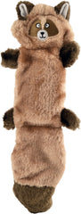 Zippy Paws Zingy "No-Stuffing" Plush Dog Toy, 15" Style: Raccoon