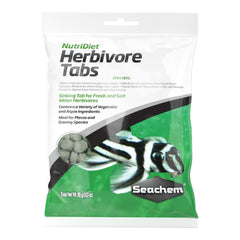 Seachem Laboratories NutriDiet Herbivores Sinking Tab Fresh & Salt Water Fish Food 1ea/3Oz/.85 g