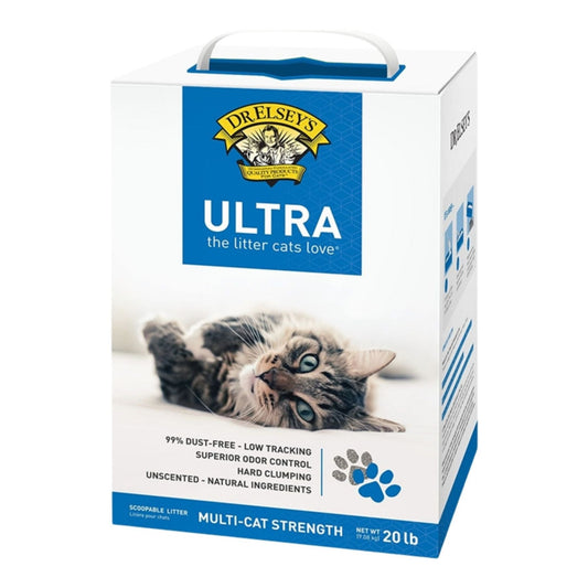 Dr. Elsey's Cat Ultra Clumping Unscented Litter 20Lbs