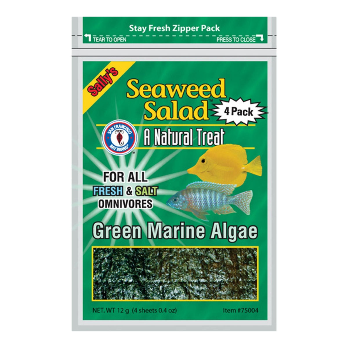 San Francisco Bay Brand Seaweed Salad Fish Food 1ea/12 g, 4 ct
