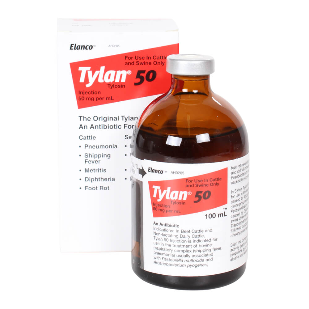Tylan 50 inyectable (50 mg x 100 ml)