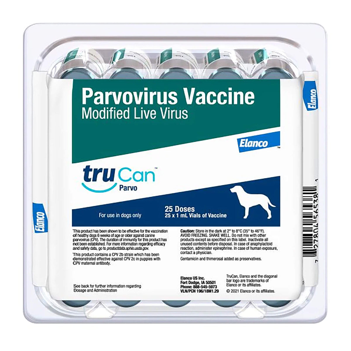 TruCan Parvo / Duramune Max PV (25 x 1ml)
