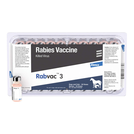 Rx RabVac 3 (50 x 1) w/o Tags