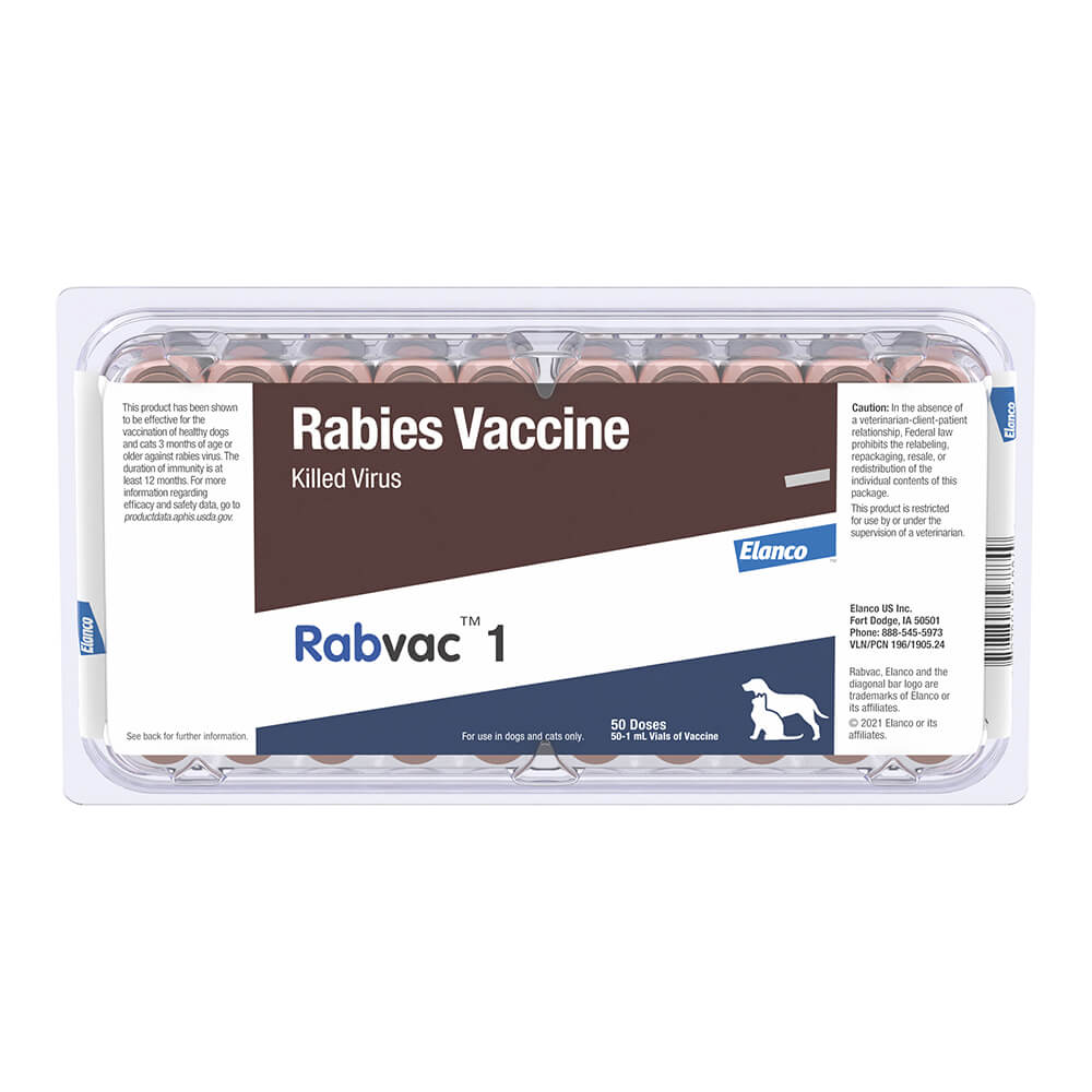 Rx RabVac 1 50 doses w/o Tags