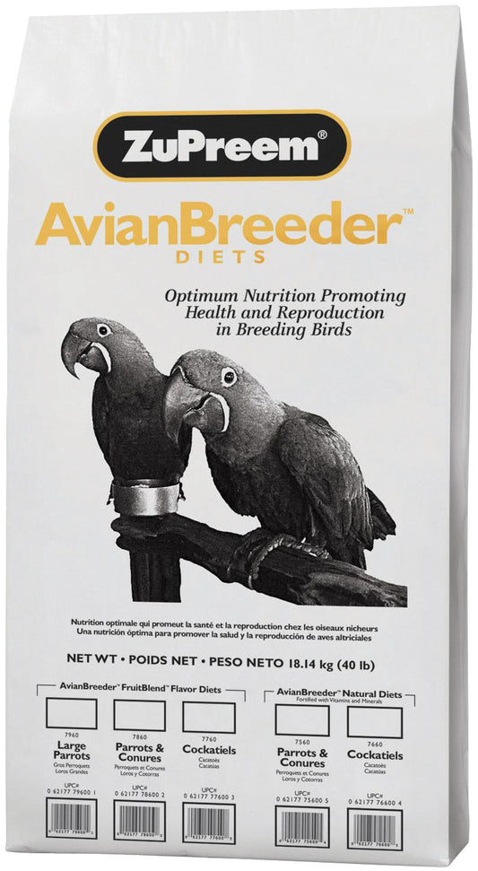 Fruit Blend- AvianBreeder Diet, Cockatiels 40# bag