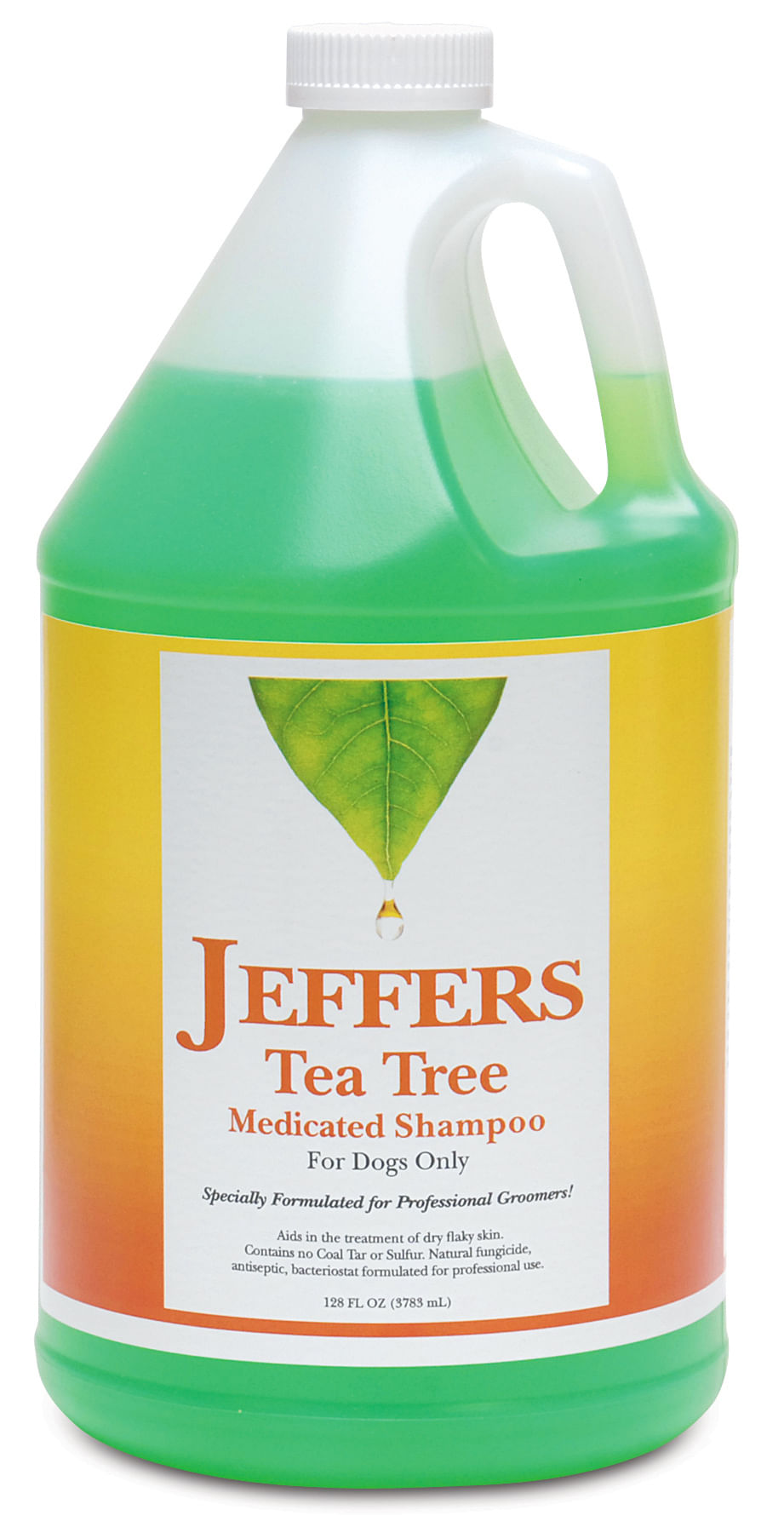Jeffers Pet Tea Tree Medicated Deodorizing Dog Shampoo for Dry Skin, 17 oz