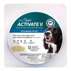 TevraPet Activate II Flea & Tick Collar Dogs  12 month  2 ct