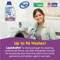 LaundraPet Premium Pet Laundry Detergent Triple Strength  64 fl oz