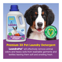 LaundraPet Premium Pet Laundry Detergent Triple Strength  64 fl oz