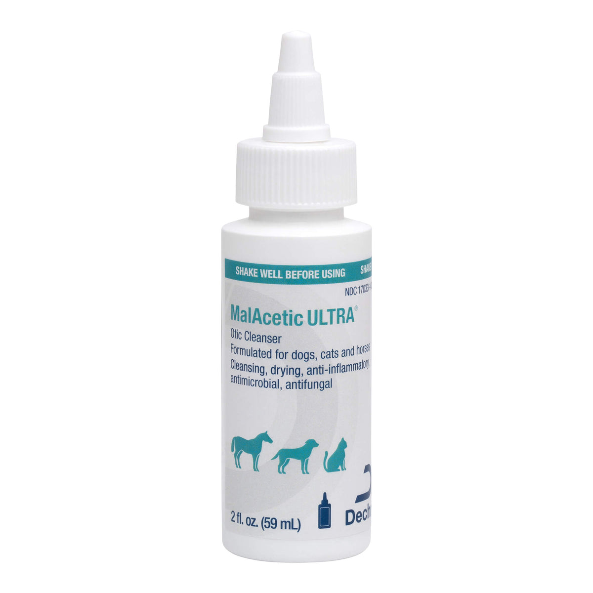 MalAcetic ULTRA Otic Cleanser for Dogs, Cats, and Horses, 2 oz