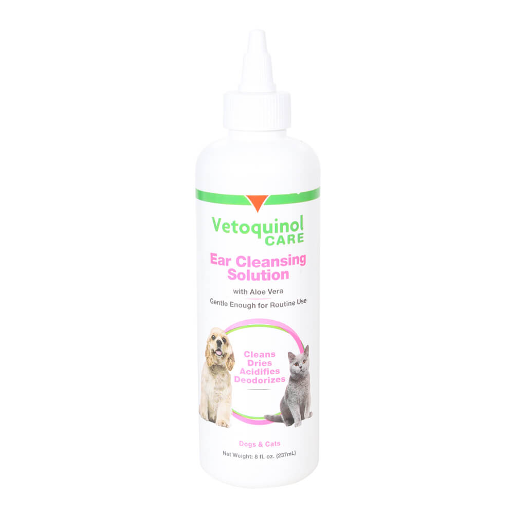 Vetoquinol Ear Cleansing Solution with Aloe  8 oz