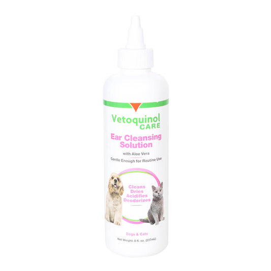 Vetoquinol Ear Cleansing Solution with Aloe  8 oz