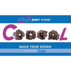 CaribSea LifeRock Donut Purple, Brown, 1ea/7 in, 4 pk