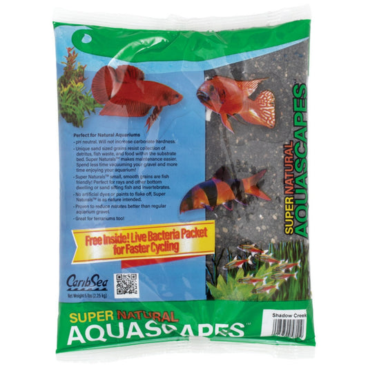 CaribSea Super Natural Aquascapes Aquarium Sand Shadow Creek, 5ea/5 lb