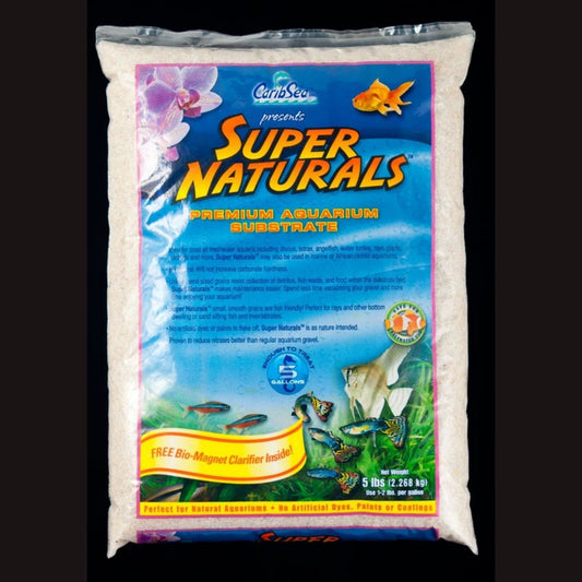 CaribSea Super Natural Aquascapes Aquarium Sand Crystal River, 5ea/5 lb