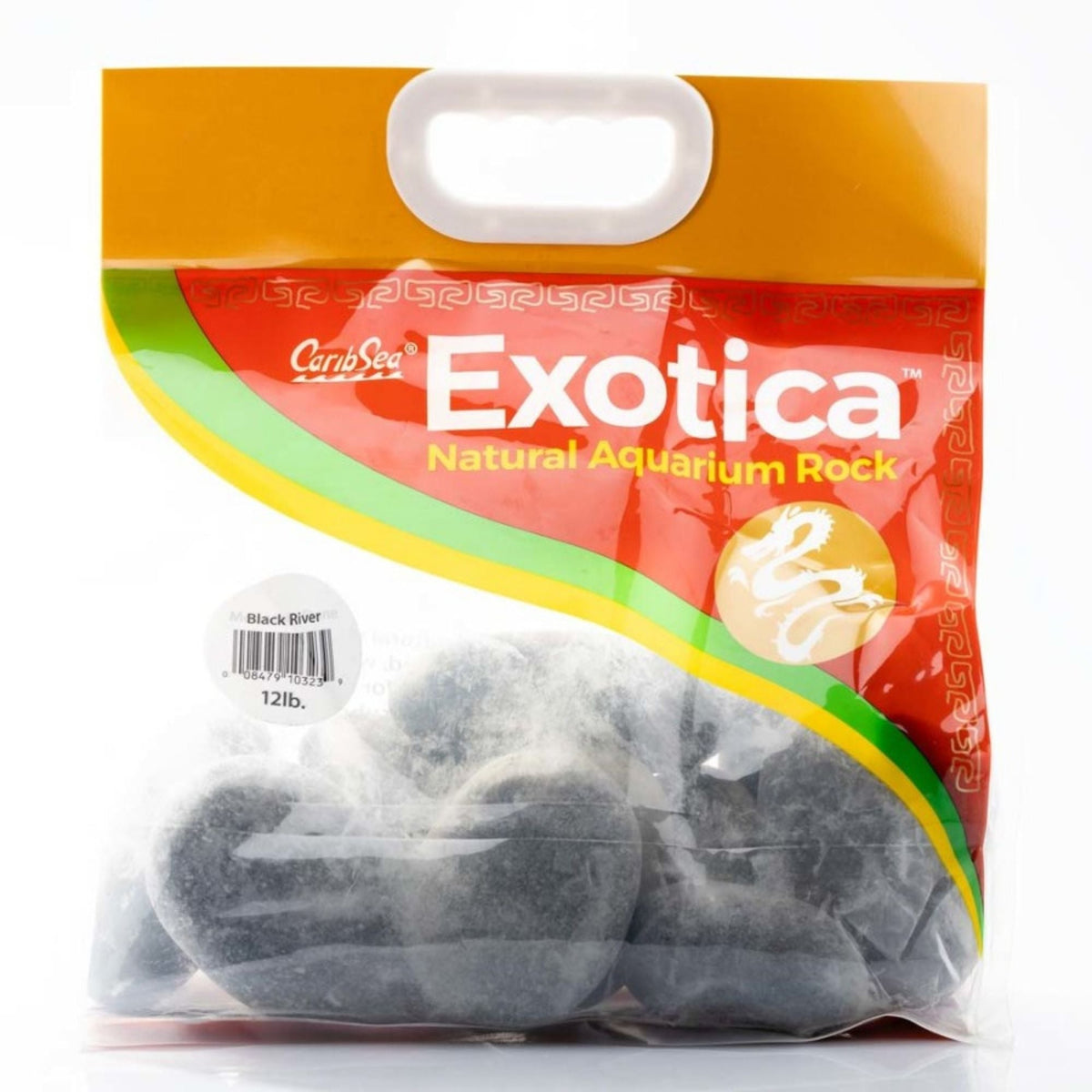 CaribSea Exotica Freshwater River Rock Black, 1ea/12 lb