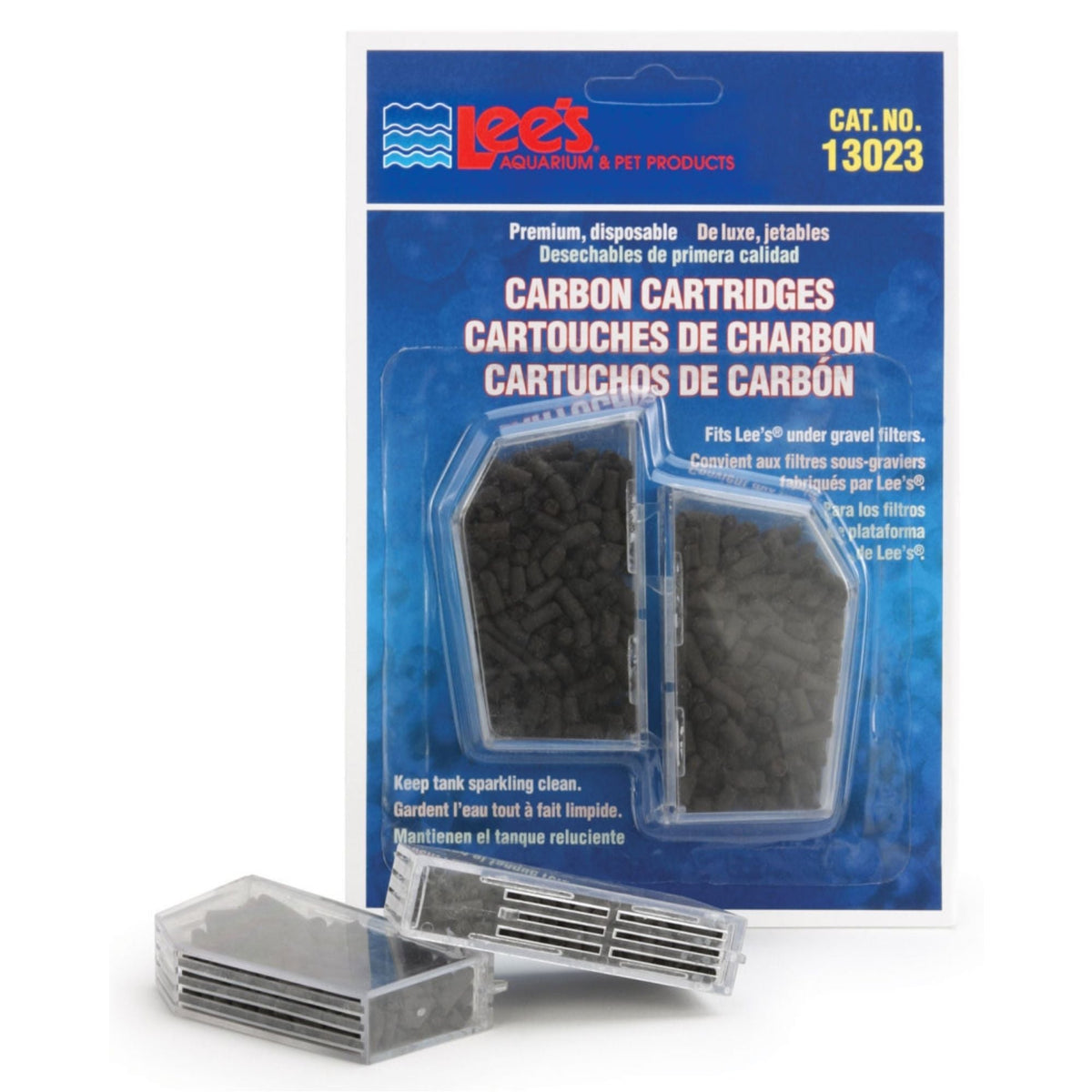 Lee's Aquarium & Pet Products Premium Carbon Cartridges for Under Gravel Filters 1ea/2 pk