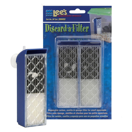 Lee's Aquarium & Pet Products Discard-A-Filter Blue, 1ea/2 pk