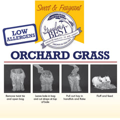 Grandpa's Best Orchard Grass Bale, 10 lbs