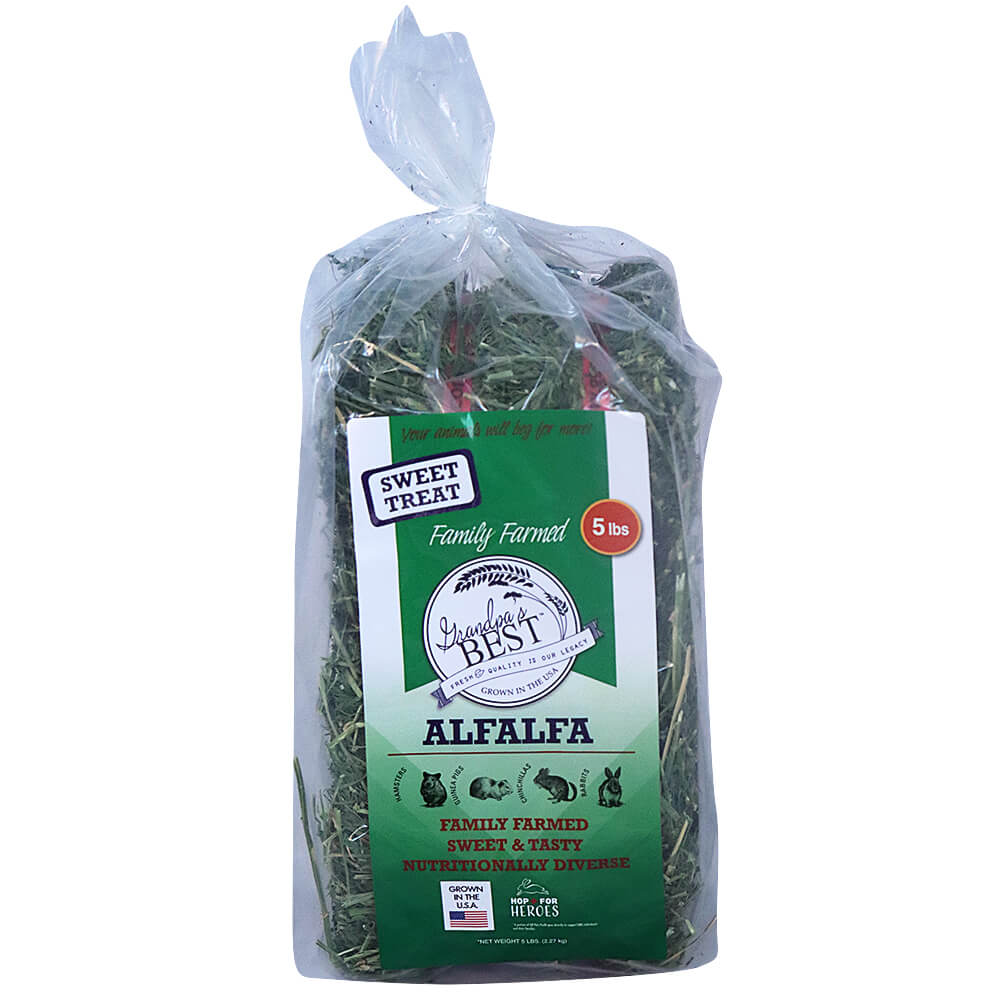 Grandpa's Best Alfalfa Hay Bale, 5 lbs
