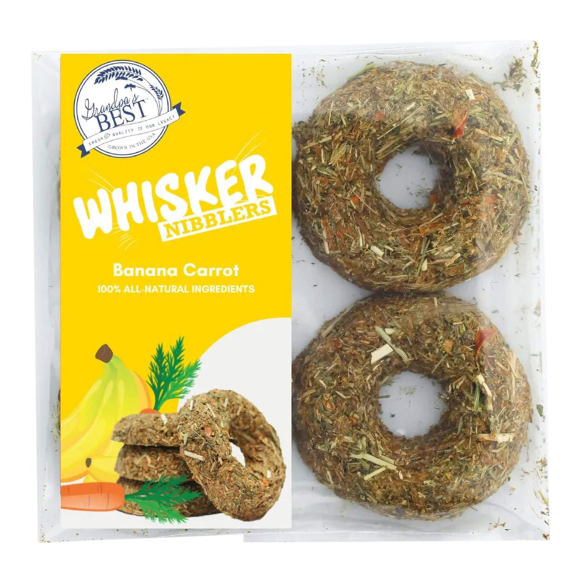 Grandpa's Best Whisker Nibblers Banana Carrot Treats