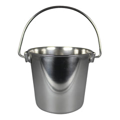 Stainless Steel Pail, Round with Rivets, 4 qt