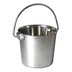 Stainless Steel Pail, Round with Rivets, 9 qt