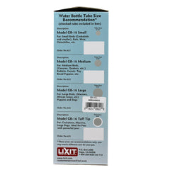 Lixit Glass Water Bottle 16 oz, Large Tube